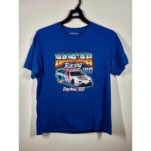 NASCAR Racing Daytona 500 #48 Graphic T-Shirt Mens‎ Large Blue Short Sleeve